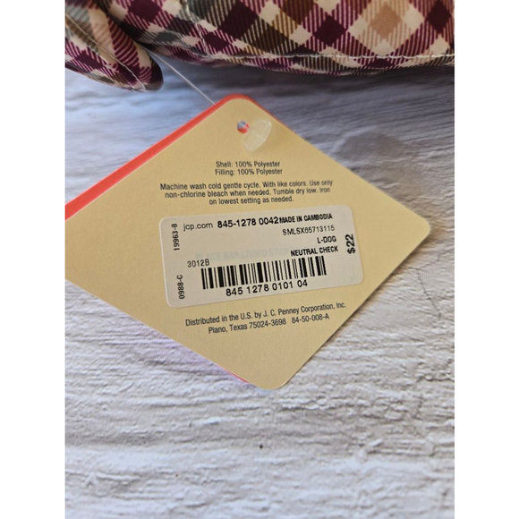 St. John's Bark Dog Quilted Jacket - Red/Brown - Size L - Picture 4 of 8